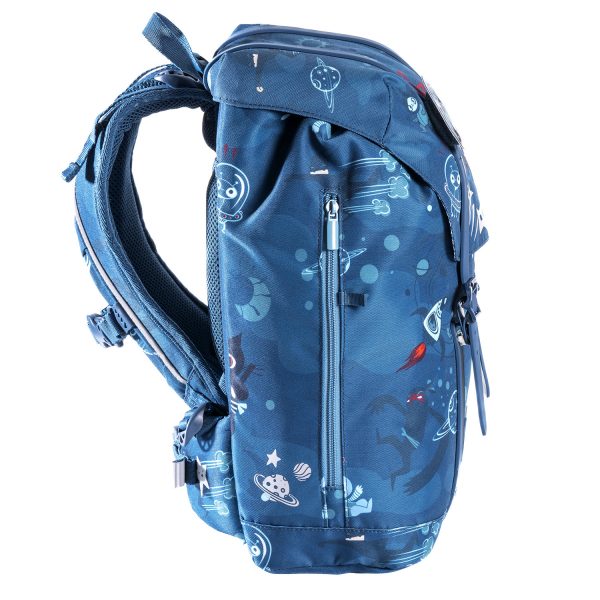 Retro Ninja Blue skolesekk