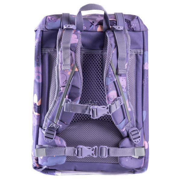Retro Unicorn Purple skolesekk