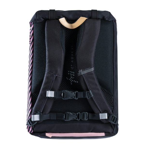 Pink Stripe skolesekk