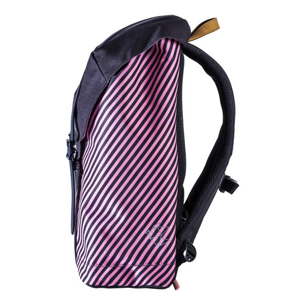 Pink Stripe skolesekk