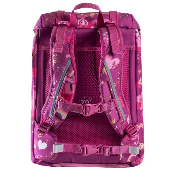 Retro Ballerina Pink skolesekk