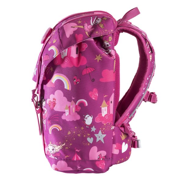 Retro Ballerina Pink skolesekk
