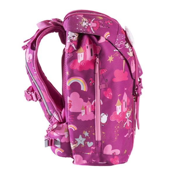 Retro Ballerina Pink skolesekk