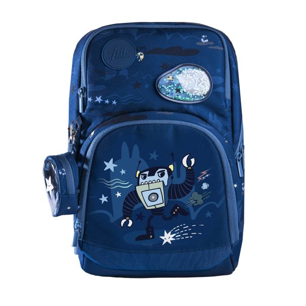 Expand Robot Game Blue skolesekk