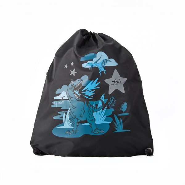 1.-3. klassesett 22L, 3 deler, Frii Retro Dinosaur Blue