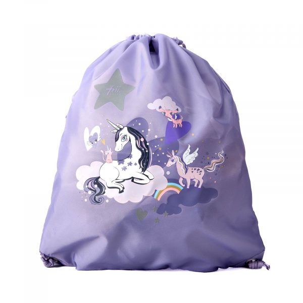 1.-3. klassesett 22L, 3 deler, Frii Retro Unicorn Purple