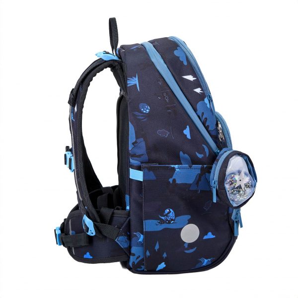 1.-3. klassesett 22L, 3 deler, Frii Easy Dinosaur Blue