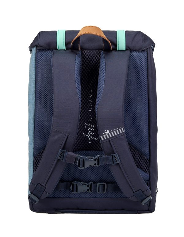 Frii Retro Neon Mint skolesekk