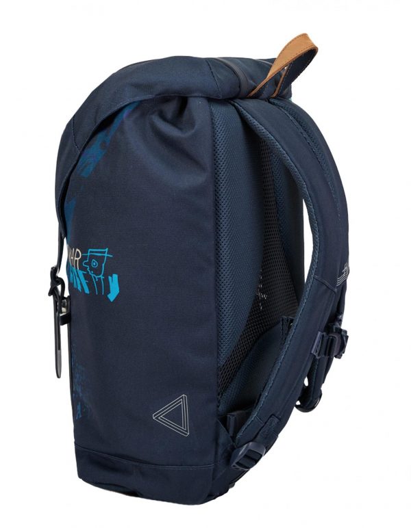 Frii Retro Blue Grafitti skolesekk
