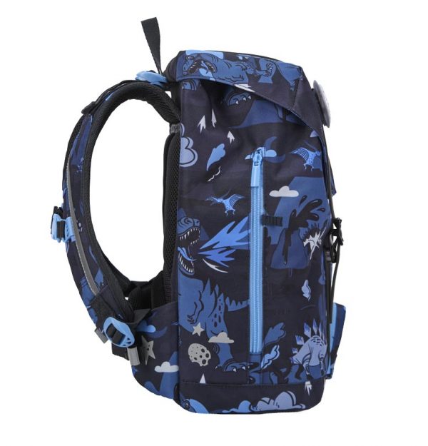 1.-3. klassesett 22L, 3 deler, Frii Retro Dinosaur Blue