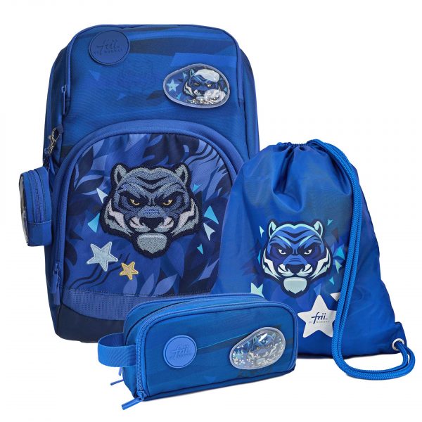 1.-3. klassesett 22L, 3 deler, Frii Easy Blue Tiger