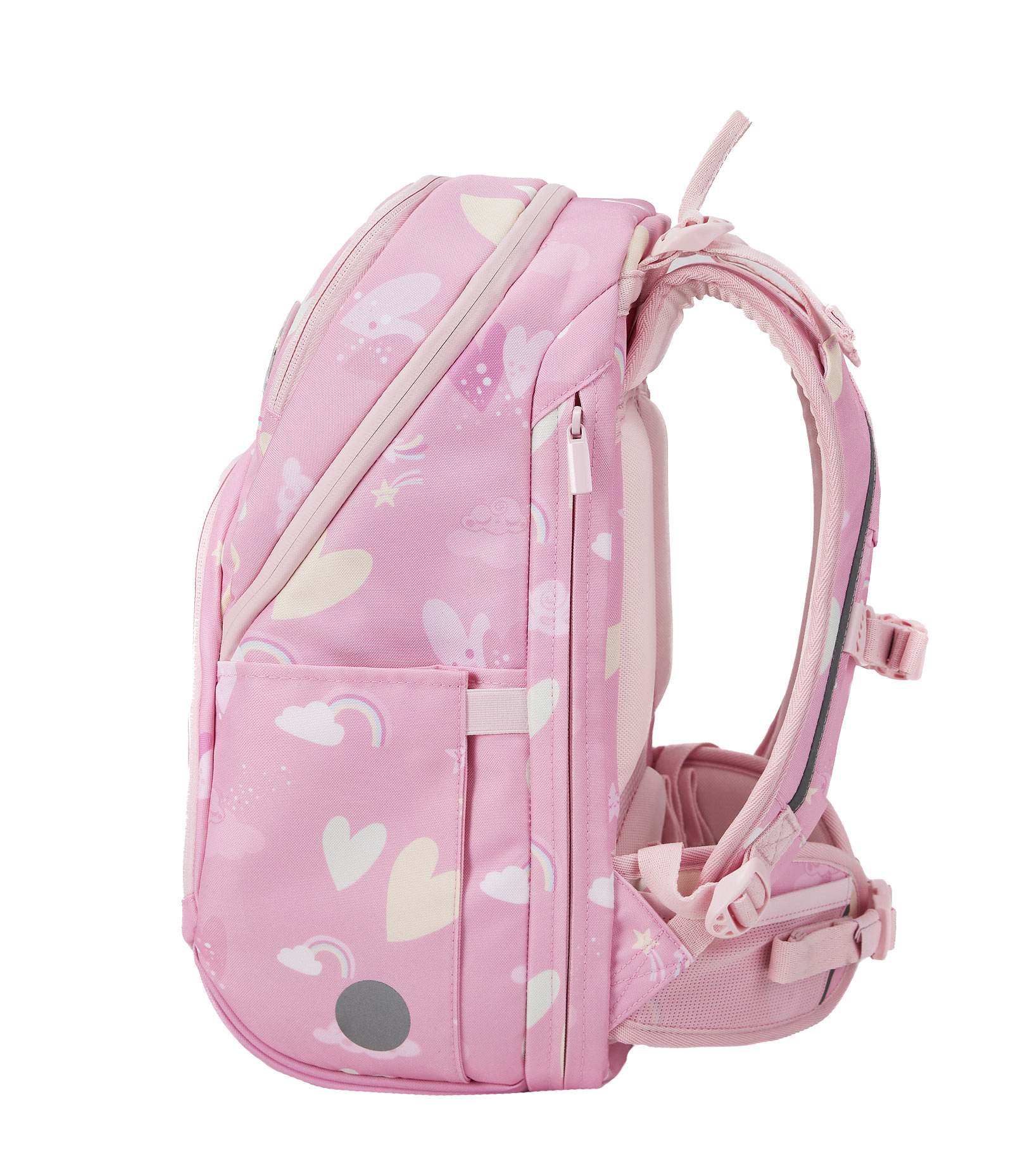 Frii Expand Pink Unicorn skolesekk