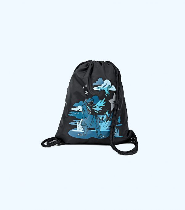 Gymbag Retro Blue Dinosaur