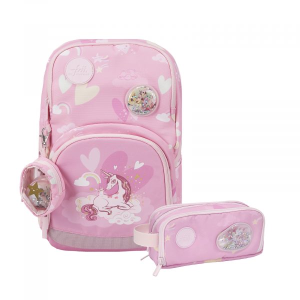 1.-3. klassesett 20-25L, 2 deler, Frii Expand Pink Unicorn